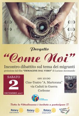 Progetto “Come noi” – proiezione del film 