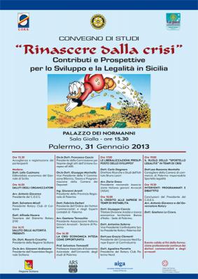 Rinascere dalla Crisi Contributi e prospettive per lo sviluppo e la legalità in Sicilia