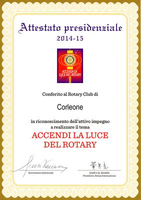Attestato presidenziale 2014-2015